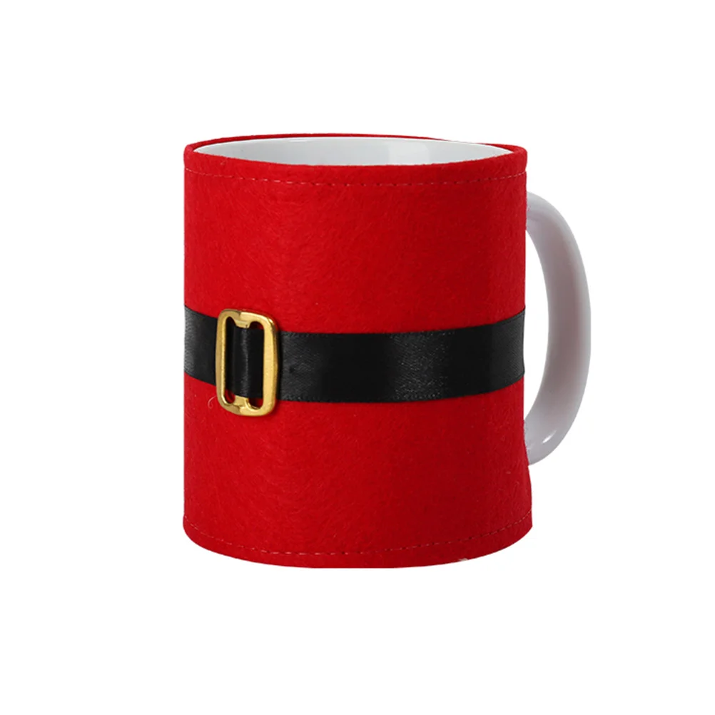 

6pcs Cup Cover Creative Clothes Design Christmas Party Supplies Mug Cover for Festival Decor