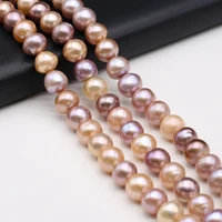 11 13mm natural freshwater pearl rourd beads big orange purple pearl spacer beads for jewelry making diy women bracelet necklace