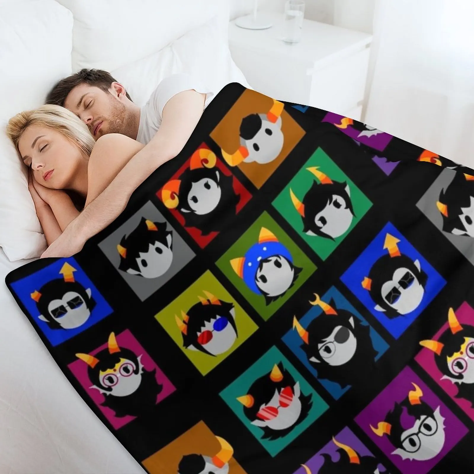 Одеяло Chibi Homestuck Trolls Polar для зимы Фланелевые одеяла