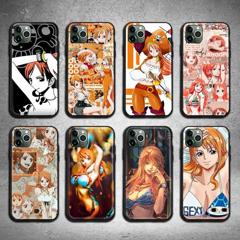 

One Piece Nami Phone Case For iphone 13 12 11 Pro Max Mini XS Max 8 7 6 6S Plus X 5S SE 2020 XR cover