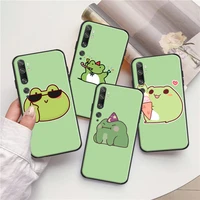 funny animal frog phone case for xiaomi cc9 cc9e 10s 10 pro lite 11 11 lite pro ultra note 10 soft tpu silcone cover coque capa