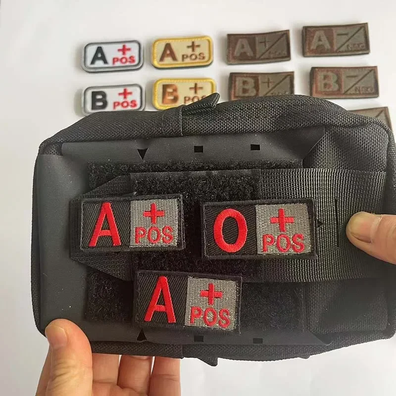 Нашивки кровяного типа A B AB O тканевая аппликация нашивка с вышивкой на крючке и