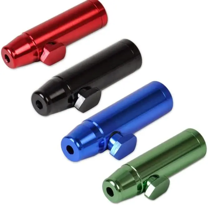 Алюминиевый герметичный дозатор храпа Rocket Bullet Snuff Sniffer в амстердамском стиле -