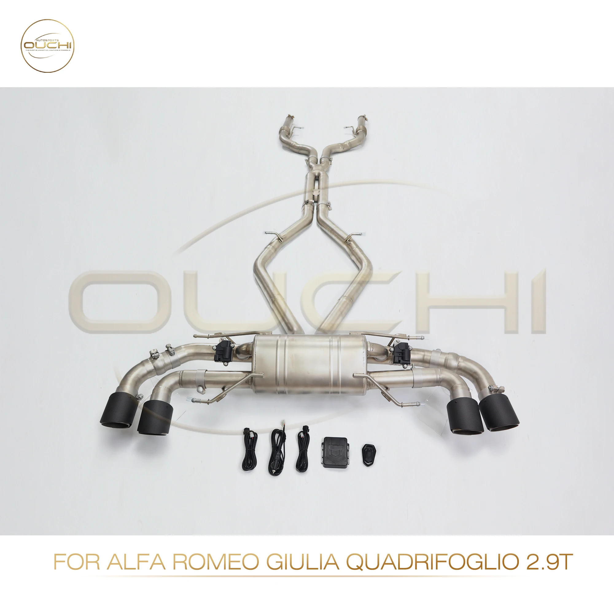 Выхлопная система OUCHI из нержавеющей стали производительность Catback для Alfa Romeo Giulia