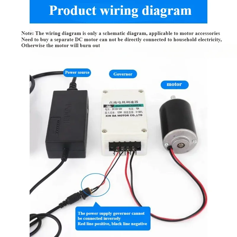 XD-3420 30 Вт двигатель постоянного тока с высоким крутящим моментом 12 В/24 В