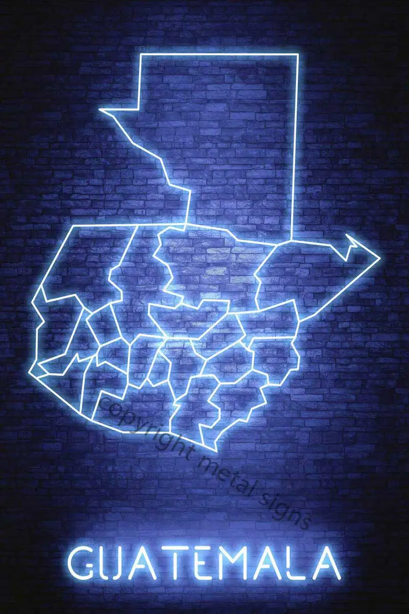 

Жестяная вывеска Guatemala, оловянные пластины, Настенный декор, ретро винтажная металлическая вывеска, неоновая вывеска для паба, дома, клуба, м...