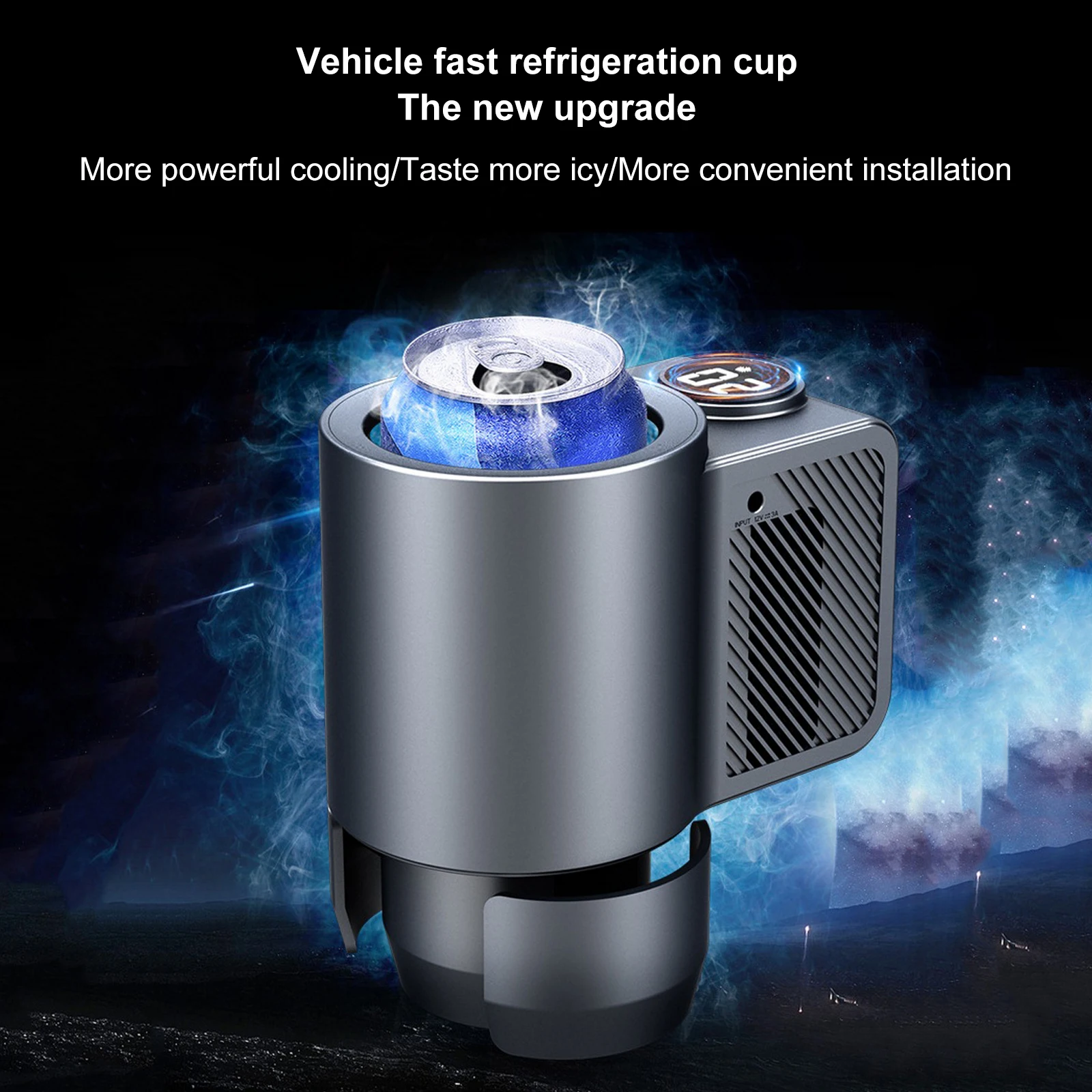 Vehicle Refrigeration Cup 12V High Speed Fast Refrigeration Cooling Drink Coffee Cup Car Accessories Interior