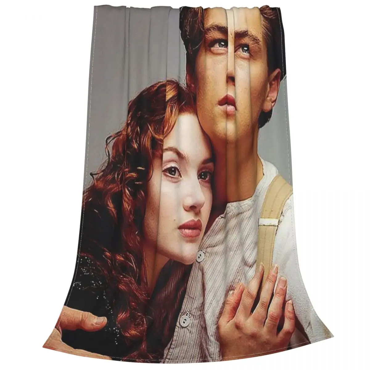 

Titanic Leonardo DiCaprio Blanket Flannel Spring/Autumn Rose Jack Super Warm Throw Blanket for Home Outdoor Plush Thin Quilt