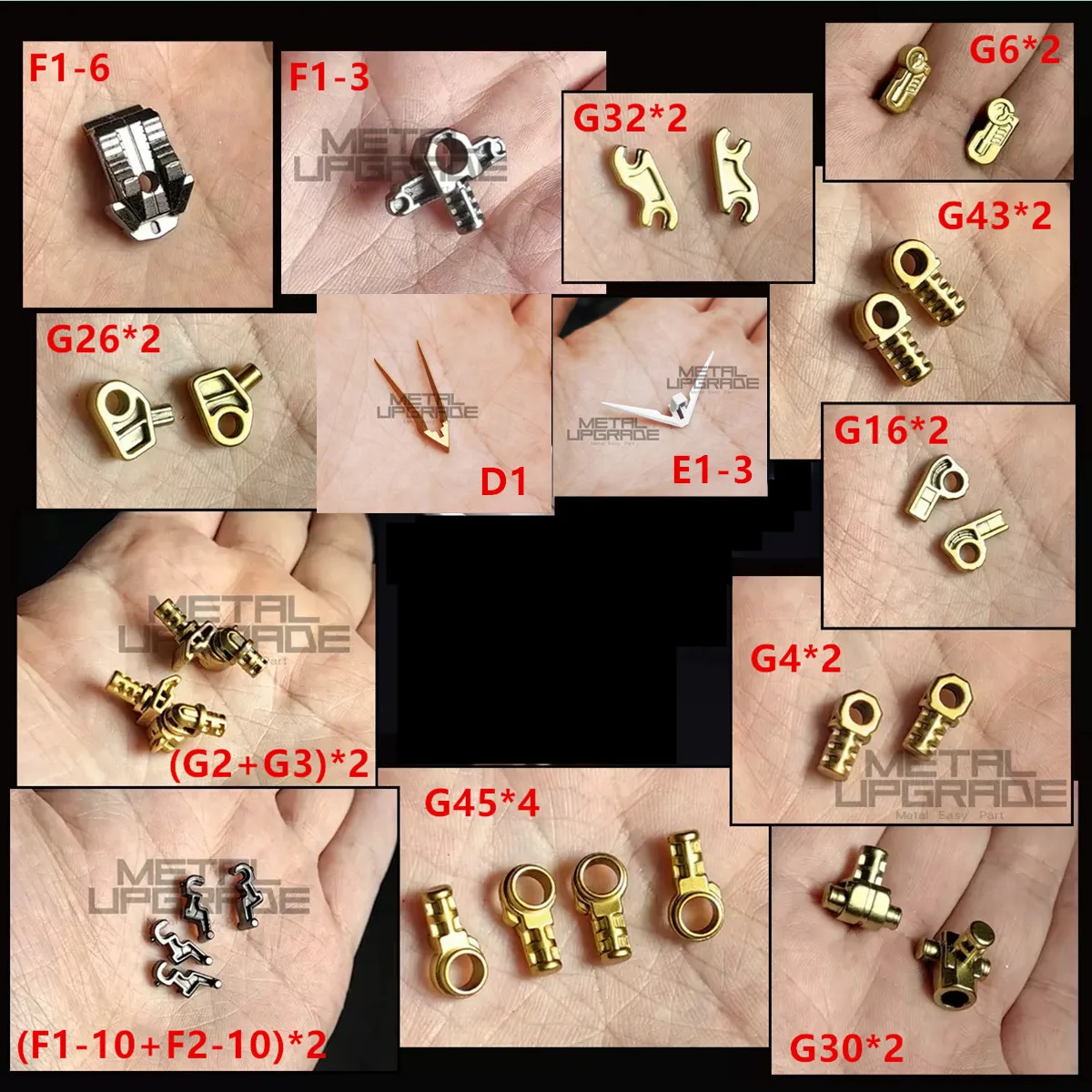 Усиленные металлические модифицированные детали для MGEX 1/100 ZGMF-X20A Strike Freedom D056