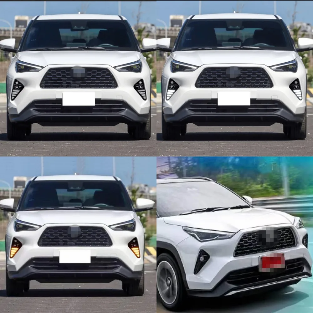 Дневные ходовые огни для Toyota Yaris Cross 2023 2024 6000K DRL + желтые поворотники старт