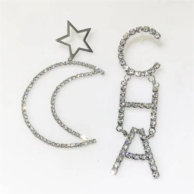 Новые модные женские темпераментные длинные серьги из сплава в виде букв ча