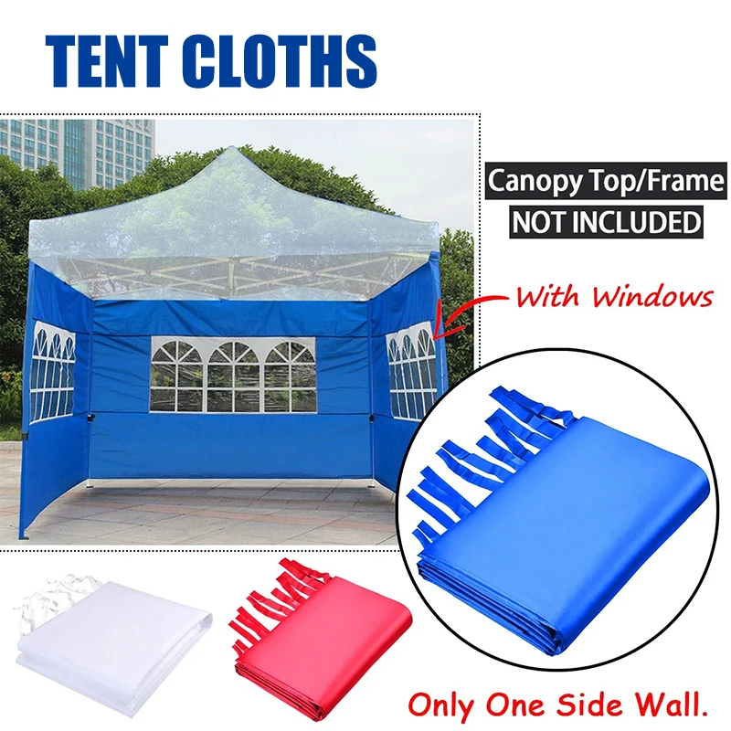 Portable Outdoor Tent Cloth Waterproof Removable Foldable Sidewalls Design With Window Only One Side Wall Outdoor Tent Gear