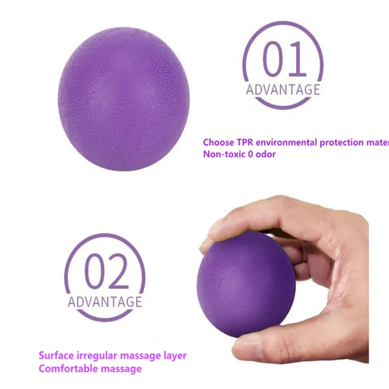 

1 шт. Yoga TPE Solid фитнес-мяч для массажа для расслабления мышц Fascia, Подошвенный Acupoint Rolling Ball, инструменты для фитнеса и бодибилдинга