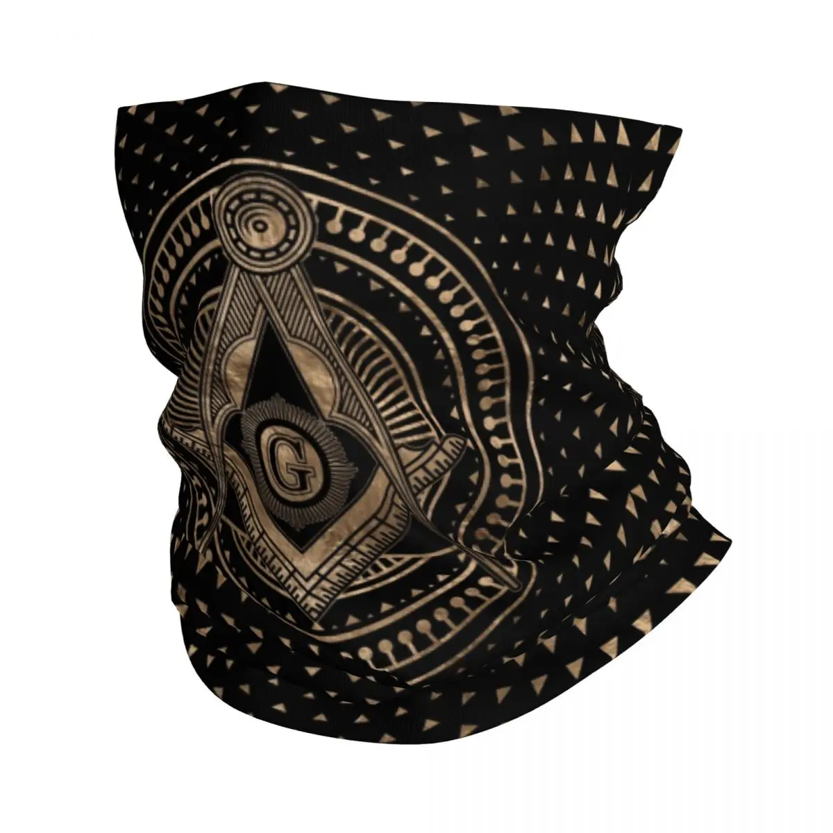 

Freemasonry Masonic Mason Symbol Bandana Neck Gaiter UV Protection Face Scarf Cover Men Women Freemason Headwear Tube Balaclava