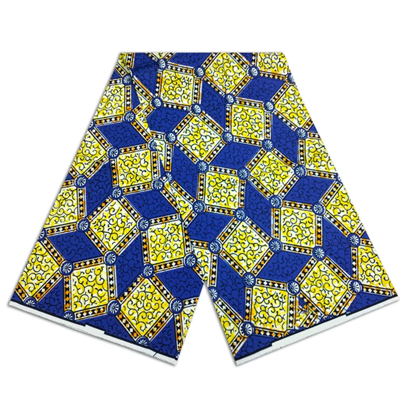 

New Design Ankara Fabric African Real Wax Print 100% Cotton 2023 Pagne Tissu Wax Africain Patchwork Batik Fabrics 6 Yards HS0823