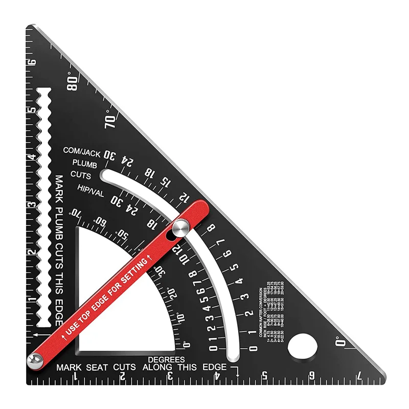 

Carpenter Square Woodworking Tools Rafter Square 7 Inch Framing Woodworking Square Tool Carpenter Layout Aluminium Alloy