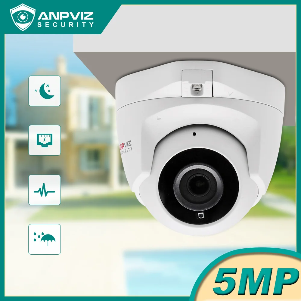 

IP-камера видеонаблюдения Anpviz, 5 МП, со встроенным микрофоном