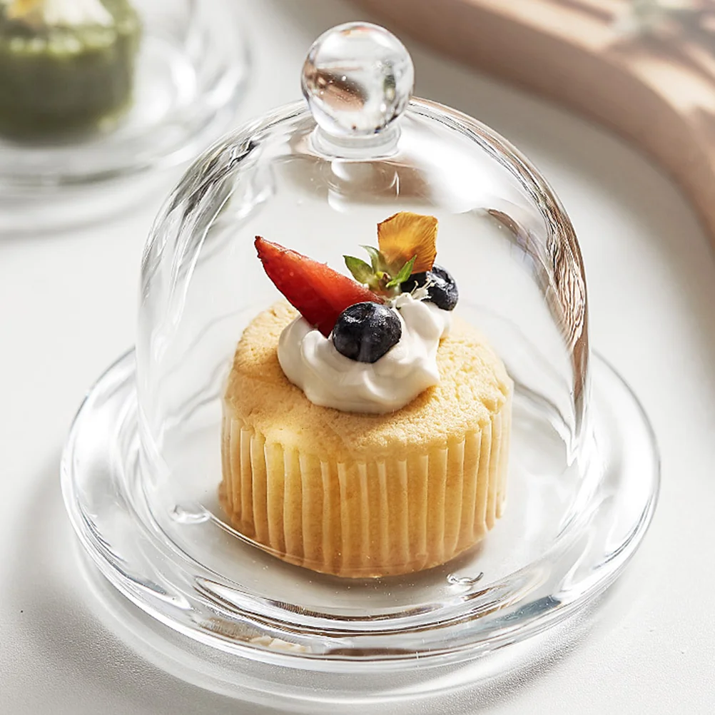 Стеклянная крышка для торта сервировочный поднос закусок подставка чашки