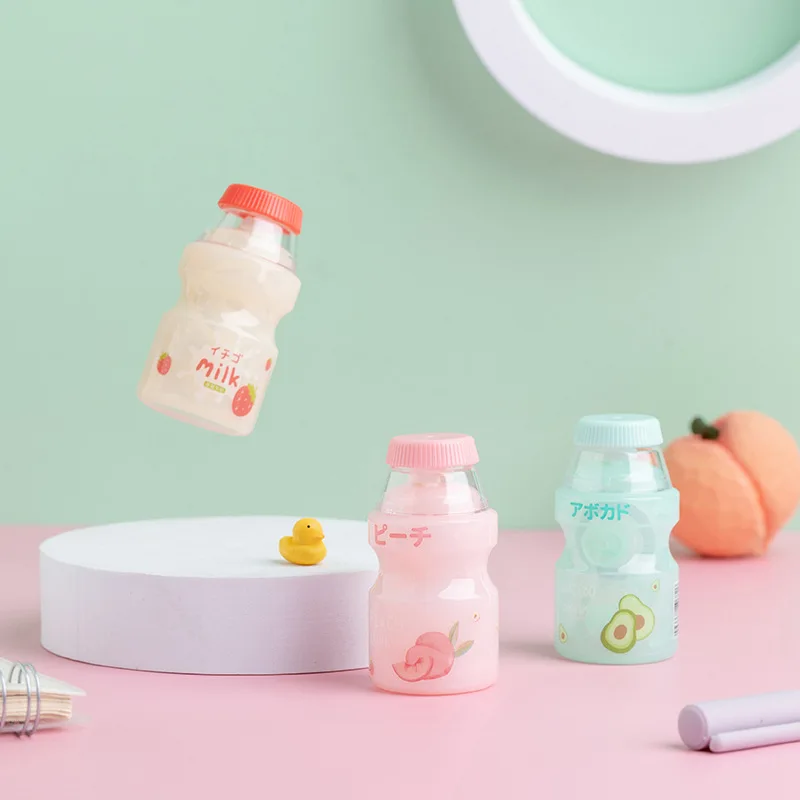 

5mm*6m Novelty Kawaii Fruit Milk Bottle Shape Correction Tape Corector Accessories School Office Supplies Gift Prizes