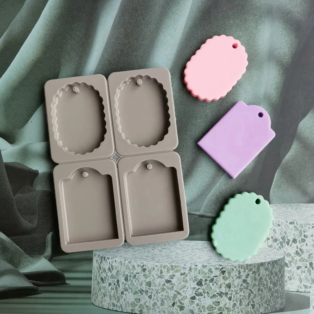 

DIY Silicone Clay Aromatherapy Tablets Molds Hanging Ornaments Wax Molds Flower Soap Mold Craft Accessories Soap Mold