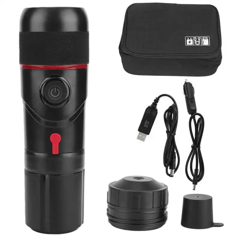 

Capsule coffee machine Electric Coffee Machine Mini Coffee Maker with Cigarette Lighter Line USB Cable Coffee Machine for Car