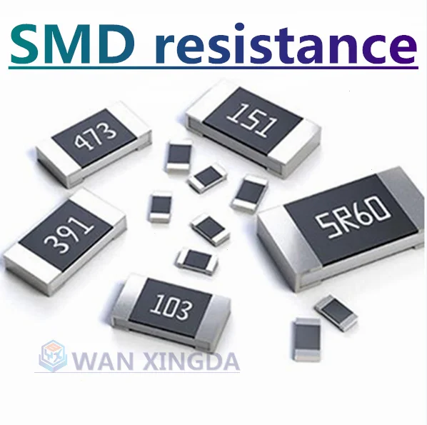 

5000PCS 0402 0603 0805 1206 1% SMD resistance 1R 3R 4.3R 5.2R 6.8R 7.5R 1K 2K 3K 4.3K 5.1K 5.6K 10K 20K 30K 43K 100K 200K 470K