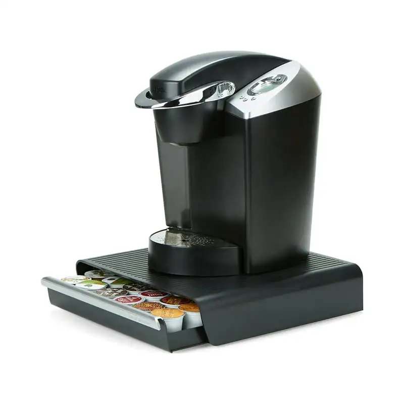 

Capacity Single Serve Coffee Pod Drawer Station, 13.19 x 12.91 x 2.83 inches, Black Small container Glass jars with lids Contain