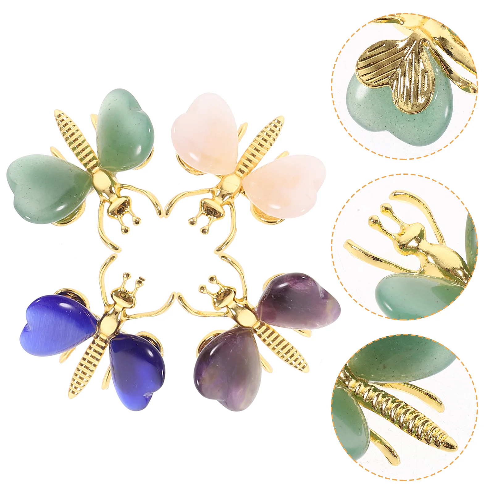 

Ore Crystal Figurines Decorations Butterfly Table Ornament Household