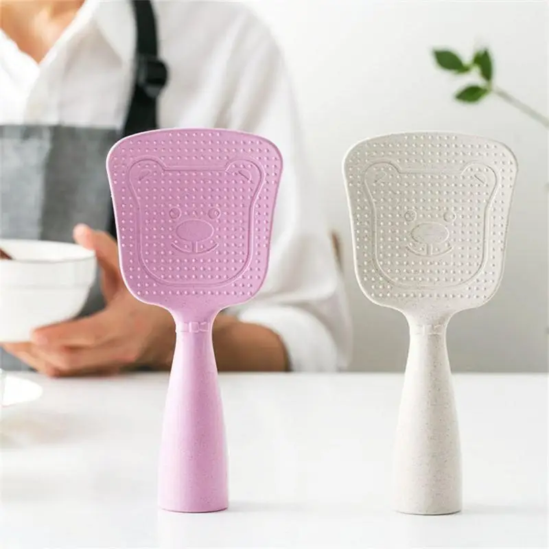 

Japanese Plastic Rice Shovel Rice Spoon Large Standable No Rice Spoon Meal Tools Household