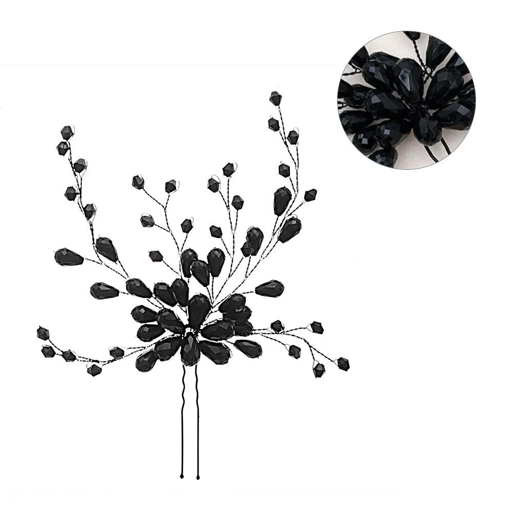 

Hair Bridal Weddingclips Comb Clip Pearl U Shaped Rhinestone Barrettes Headwear Accessories