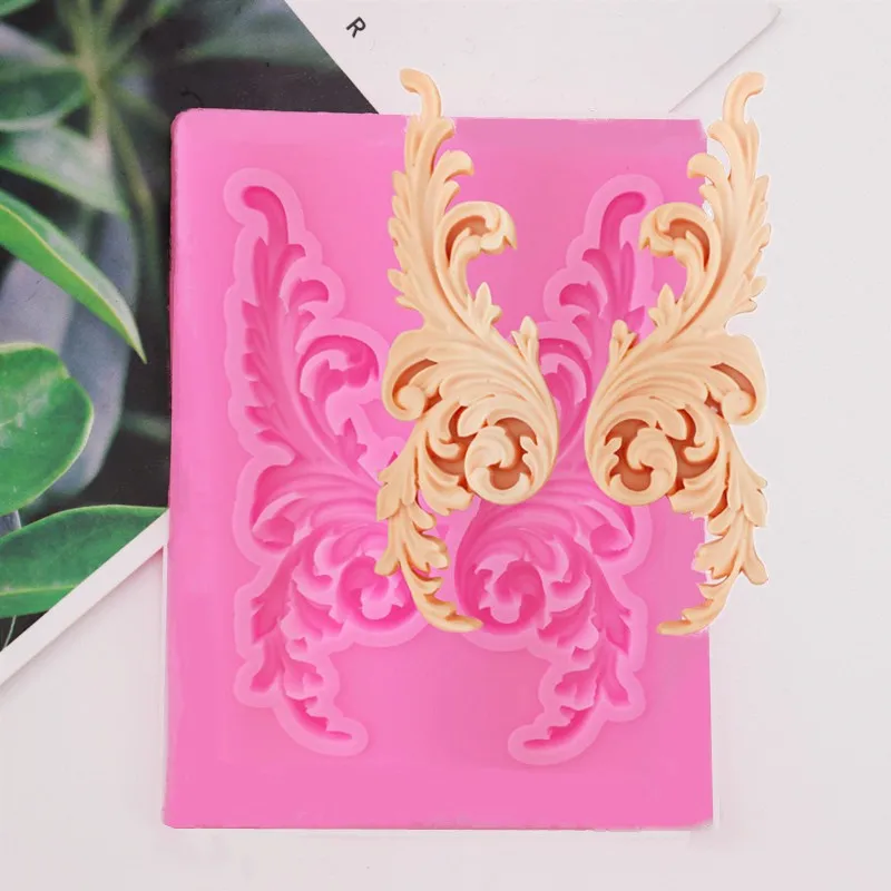 

Силиконовая форма с рельефной каймой, форма для листьев, лозы, капкейков, Топпер, конфет, полимерная глина, формы для шоколада