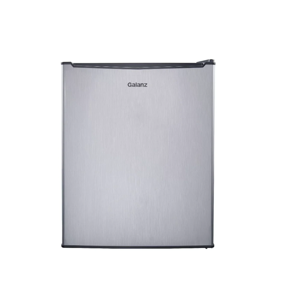 

2.7 Cu Ft One Door Mini Fridge, Stainless Steel Look, Estar Mini Fridge for Room
