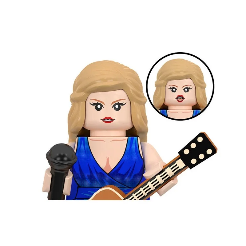 Миниатюрные фигурки Тейлор Свифт из строительных блоков игрушки