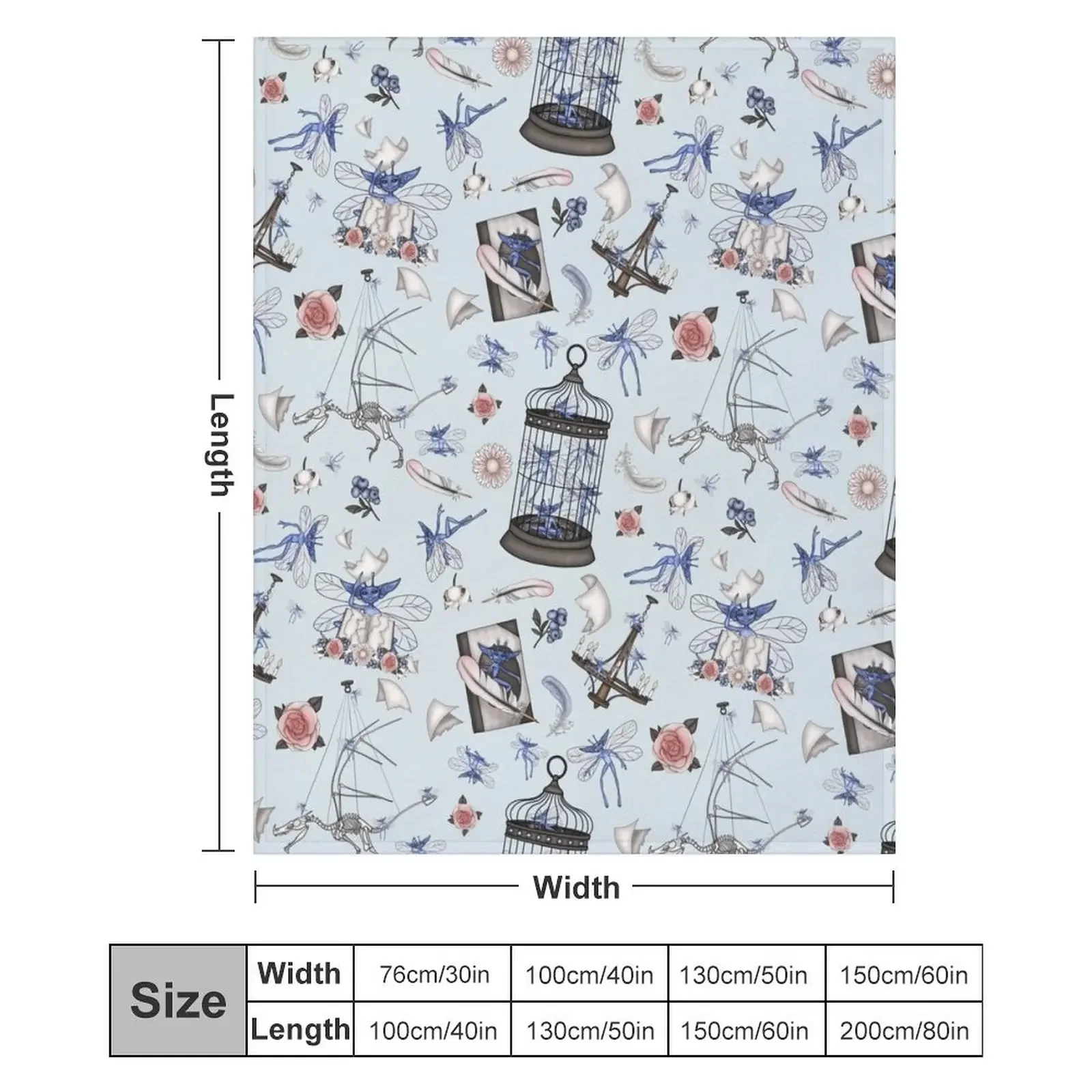 Одеяло Cornish Pixies среда для декоративных одеял волос на диване