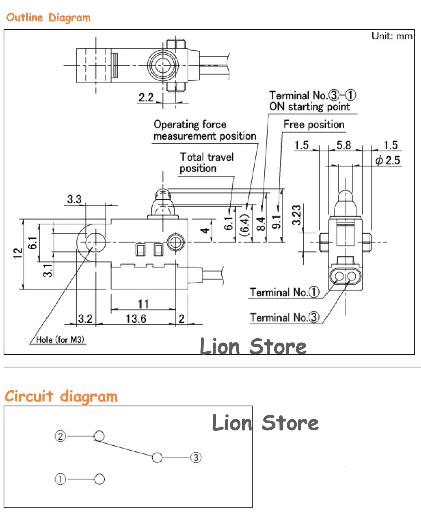 5-200 шт./лот SPVQ 361400 Для переключателя обнаружения ALPS с винтовым отверстием для