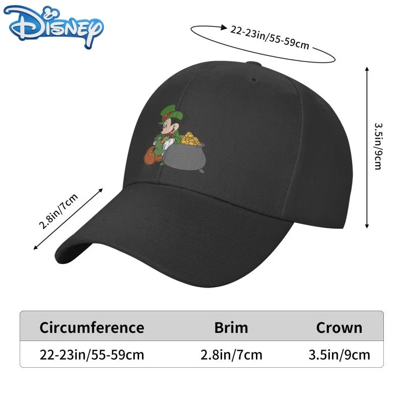 

Spring Summer New Disney Cartoon Adult Peaked Cap Fashion Leisure Outdoor Sports Sun Hat Adjustable Hat Suitable for Men Women