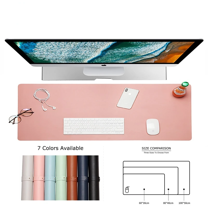 

Desk Pad PU Leather Waterproof Oversized Mouse Pad Desktop Leather Pad Pad Large Mouse Pad