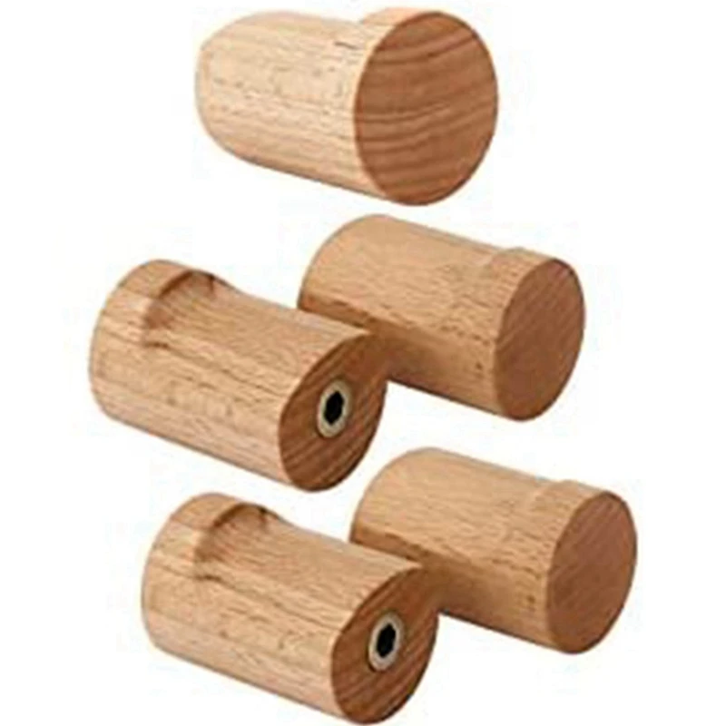 

Wood Coat Rack Wall Mount, Wall Hooks Wall Decor Aesthetic, Heavy Duty Coat Hooks Wall Mounted for Hat Towel 5Pcs