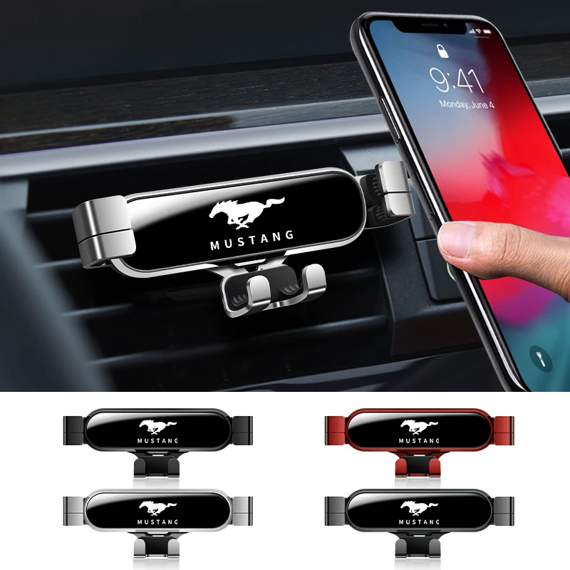 

Gravity Car Holder For Phone Air Vent Clip Mount Mobile Cell Stand For Ford Mustang ST Racing RS S Kuga Fiesta Fusion Mondeo Edg