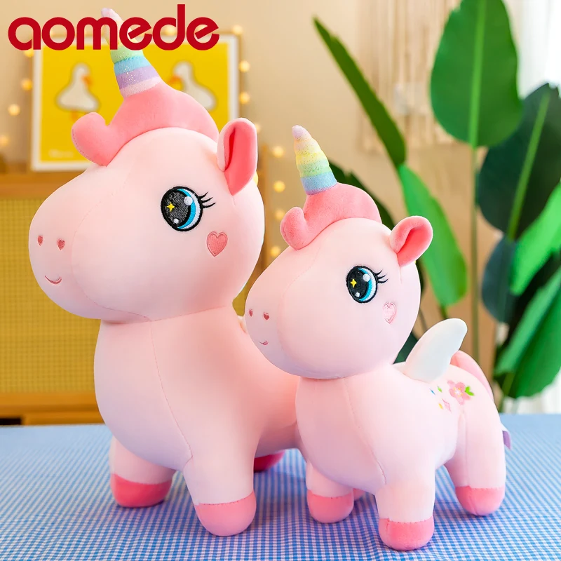 

75cm Cute Soft Sakura Unicorn Plush Toys Office Nap Stuffed Animal Pillow Home Comfort Cushion Christmas Gift Doll Kids Girl