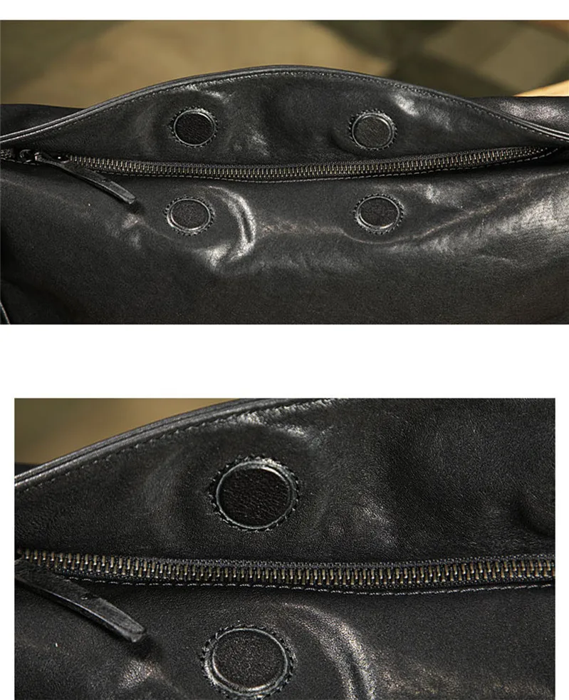 Fashion designer luxury genuine leather men's crossbody bags casual organizer high quality real cowhide sport black shoulder bag