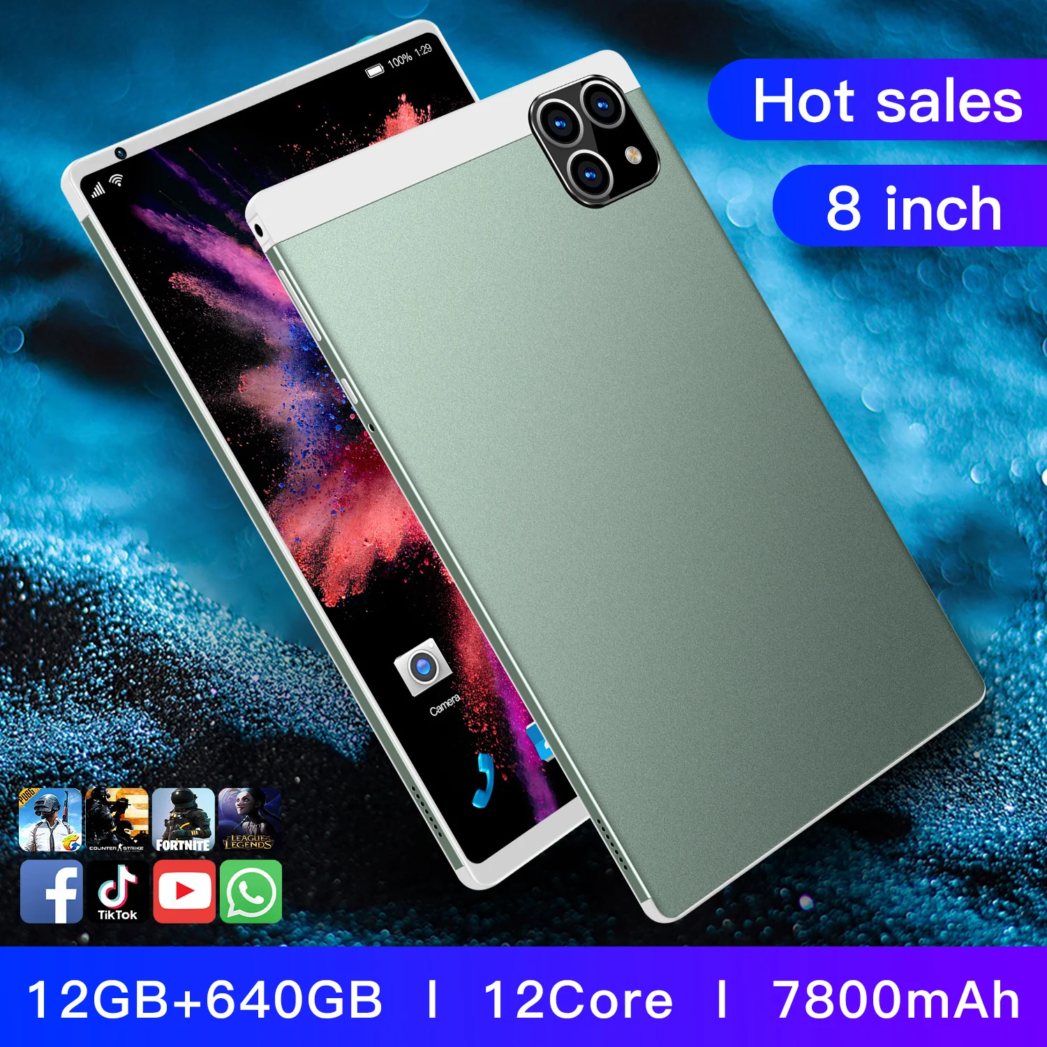 

Планшетный ПК P20 Android 12 Google Play 4G LTE GPS Wi-Fi Bluetooth 12 Гб ОЗУ 640 Гб ПЗУ 12 ядер новый тип C 5G WiFi 8 дюймов