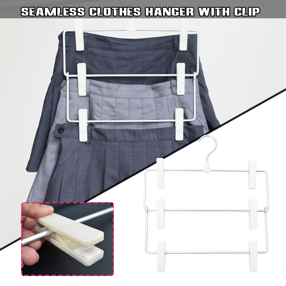 

3-уровневая вешалка для брюк, органайзер для одежды из алюминиевого сплава, многофункциональные полки, шкаф для хранения, экономия места, ор...