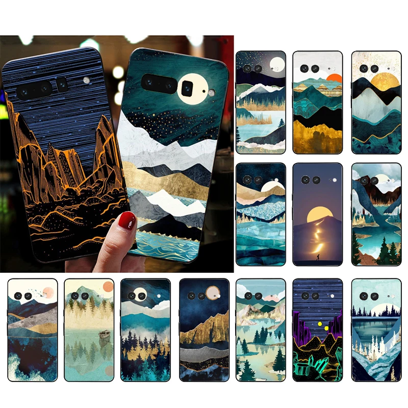 

Phone Case for Google Pixel 7 Pro 7 6A 6 Pro 5A 4A 3A Pixel 4 XL Pixel 5 6 4 3 XL 3A XL 2 XL Landscape Mountain Case Funda
