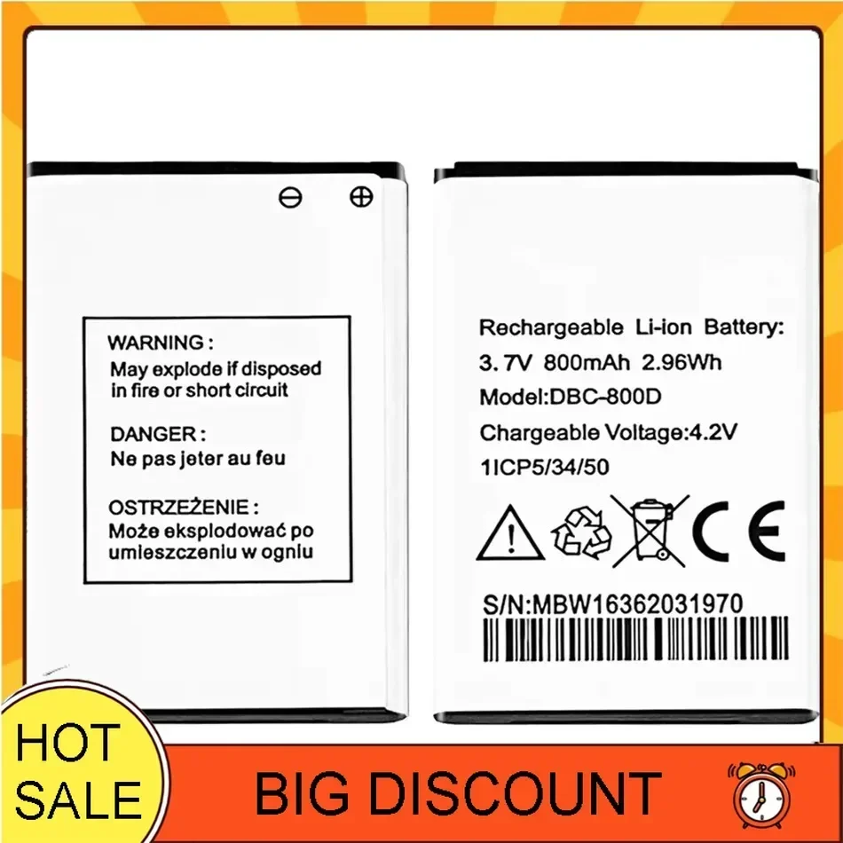 Аккумуляторы для мобильных телефонов 800 мАч DBC-800D портативной батареи Doro 500 506 508 509