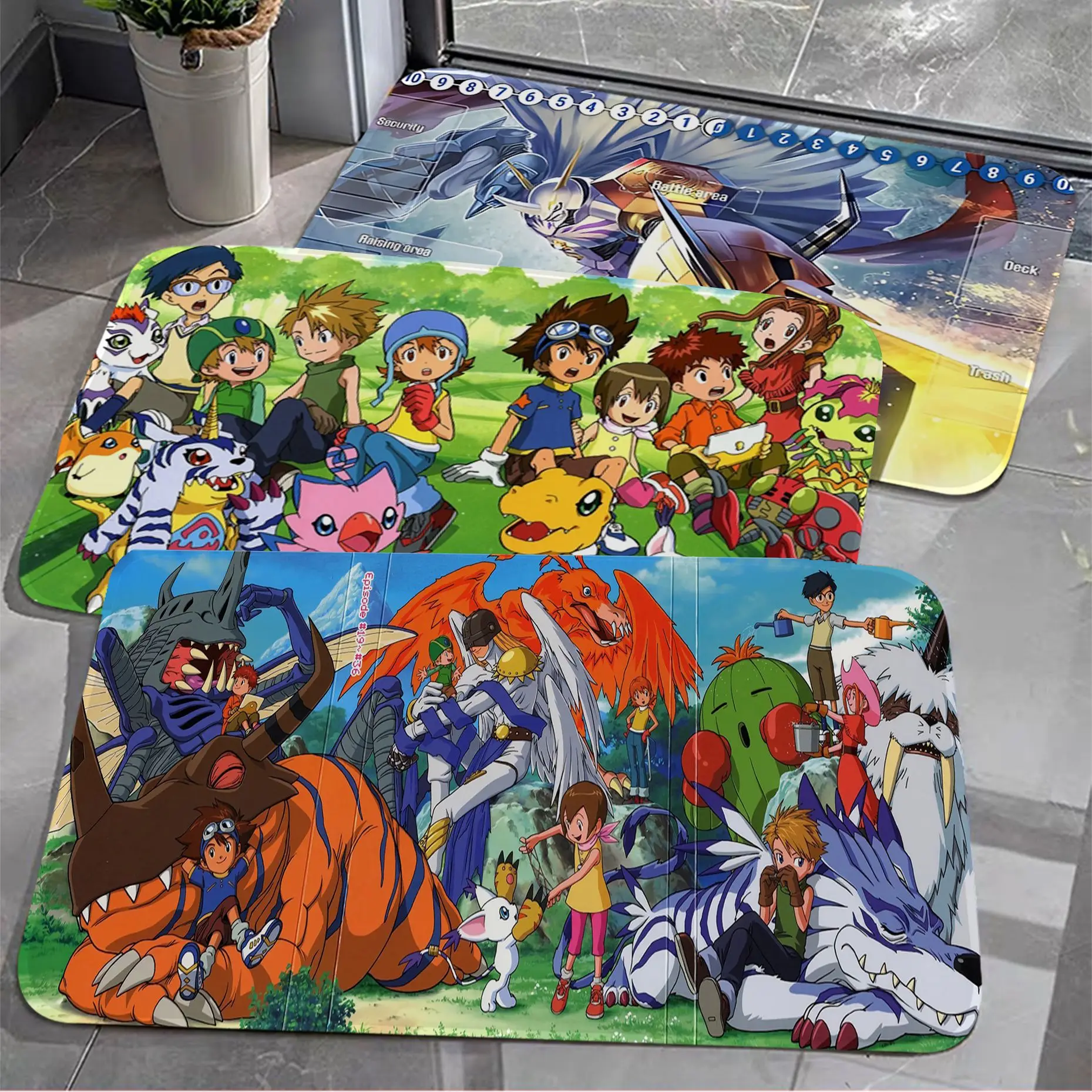 

Digimon Floor Carpet Cheaper Anti-slip Modern Living Room Balcony Printed Doormat Area Rug