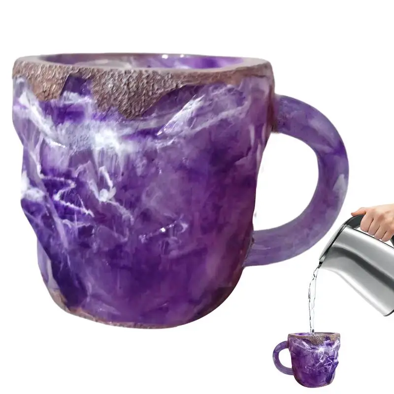 Новинка хрустальная кружка 400 мл минеральный кристалл декоративная чайная чашка