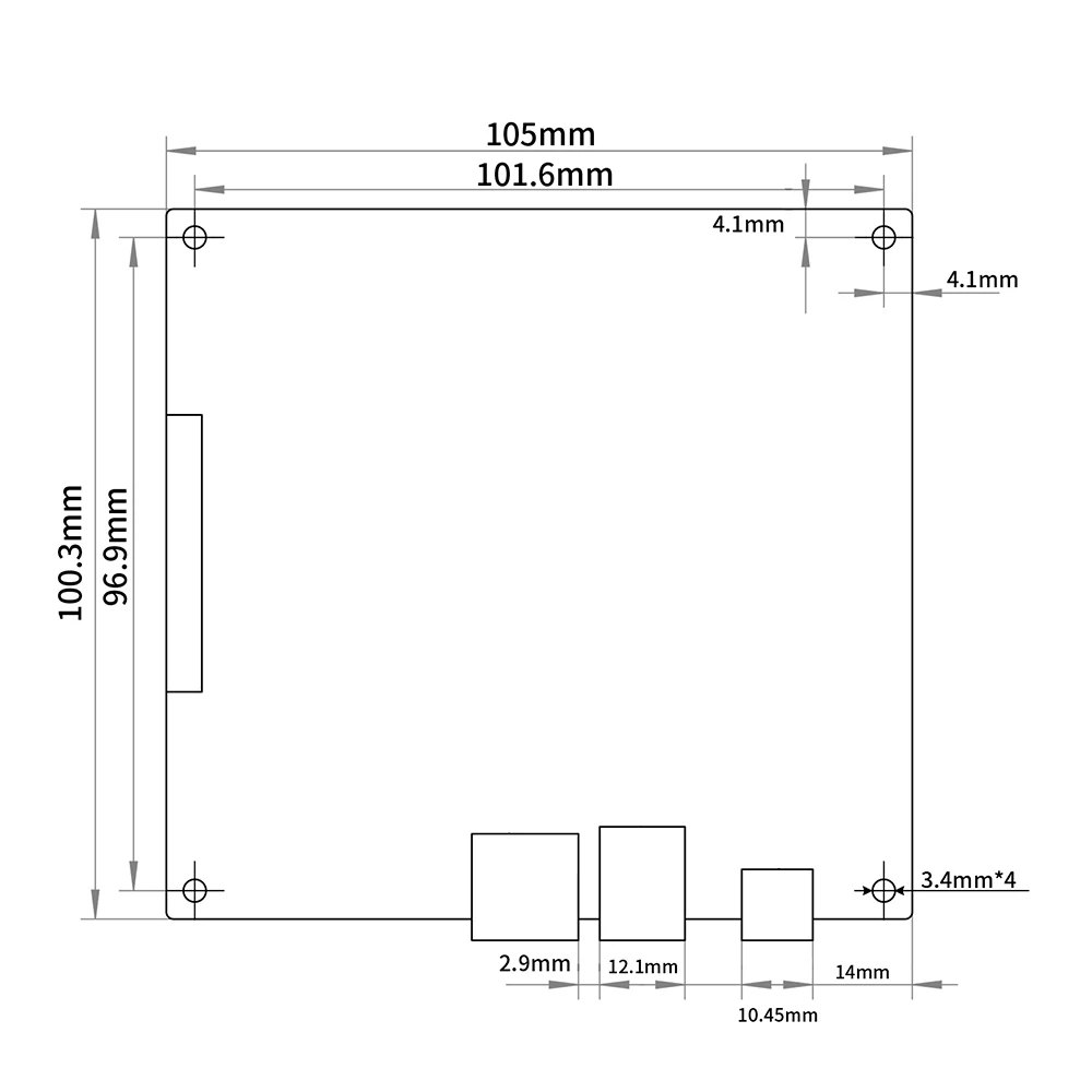 Материнская плата для 3D-принтера KP3S 32-битный чип обработки ARM бесшумный драйвер