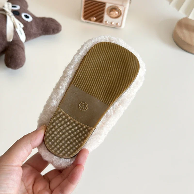 Супер уютные пушистые туфли Мэри Джейн для детей новая брендовая дизайнерская