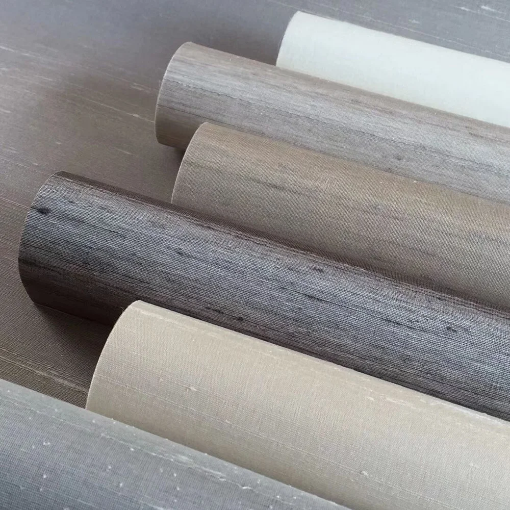 

Free Sample Multiple Color Selection 100% Natural Silk Wallpaper